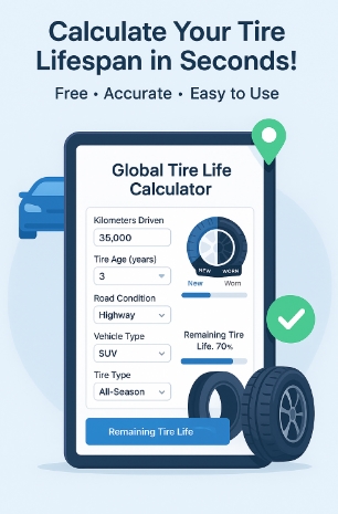 Life span of car tire