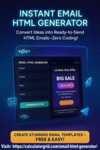 Email HTML Generator - Generate Footer Header Body In 1 Click