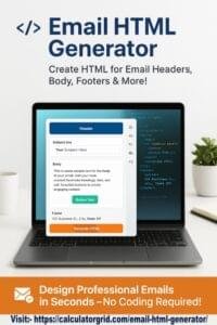 Email HTML Generator - Generate Footer Header Body In 1 Click