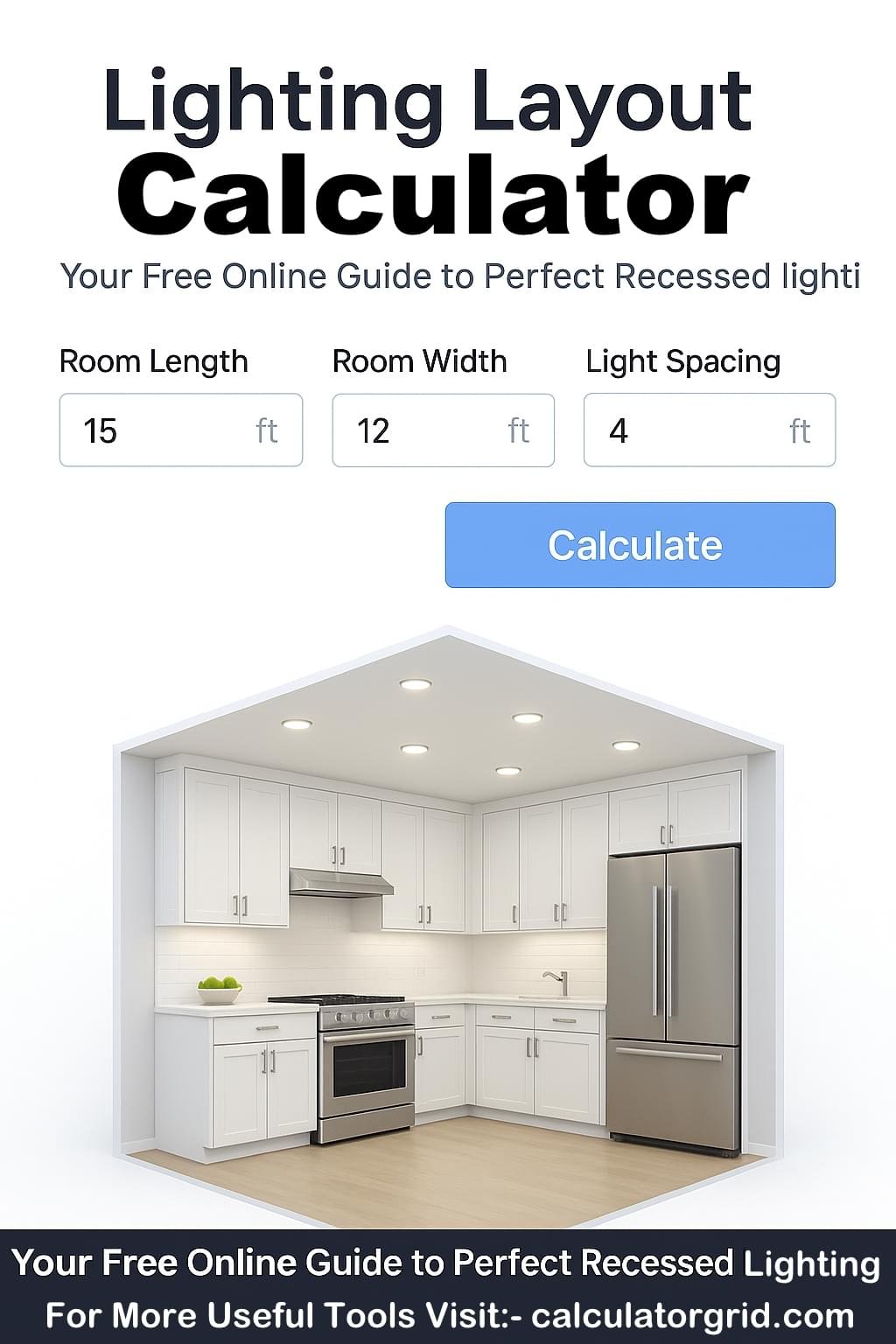 Free Online Recessed Lighting Layout Planner – 5 Easy Steps