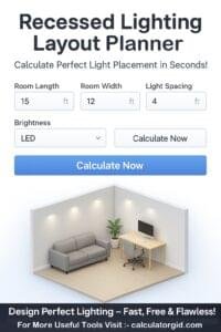Free Online Recessed Lighting Layout Planner – 5 Easy Steps